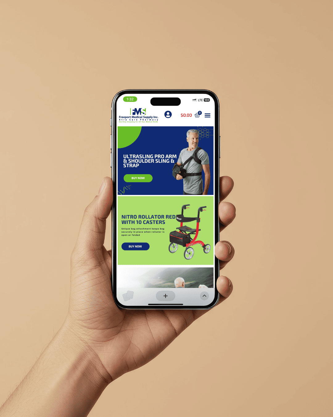 medical eCommerce website